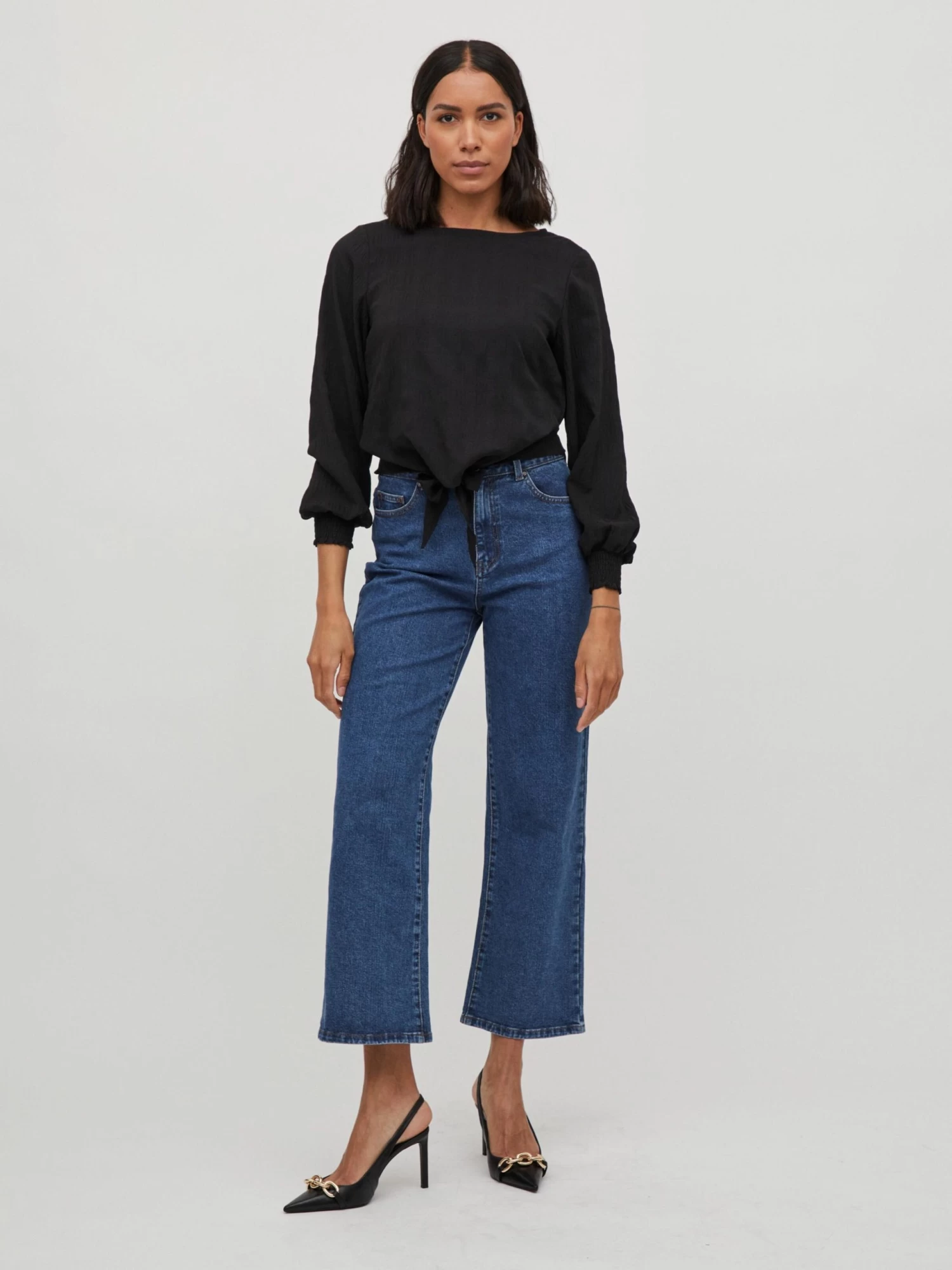 Vila Blouseshirts Blouse Dames Zwart 7 Vila Blouseshirts Blouse Dames Zwart - Afbeelding 5