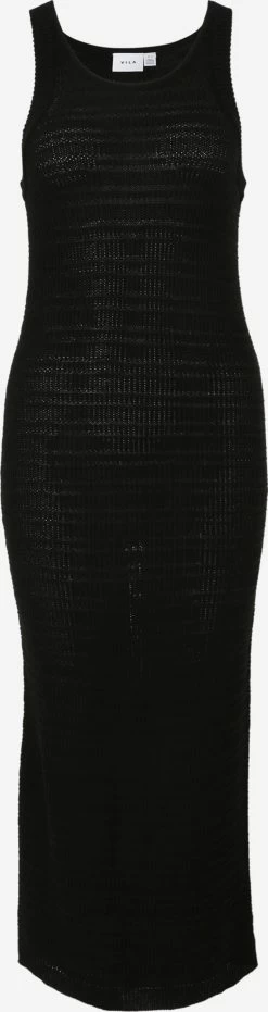 Gebreide Jurken Gebreide Jurk Margot Dames Zwart