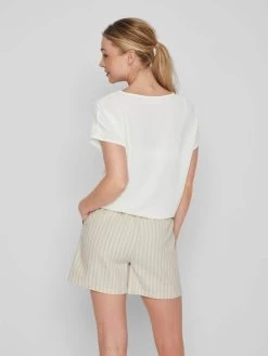 Vila T-shirts Shirt Dames Wit -Vila 8a3bea6208c33845ba2abac5e26b386d