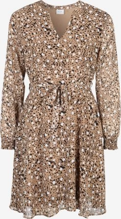 Mini Jurken Jurk ADELINE Dames Lichtbruin