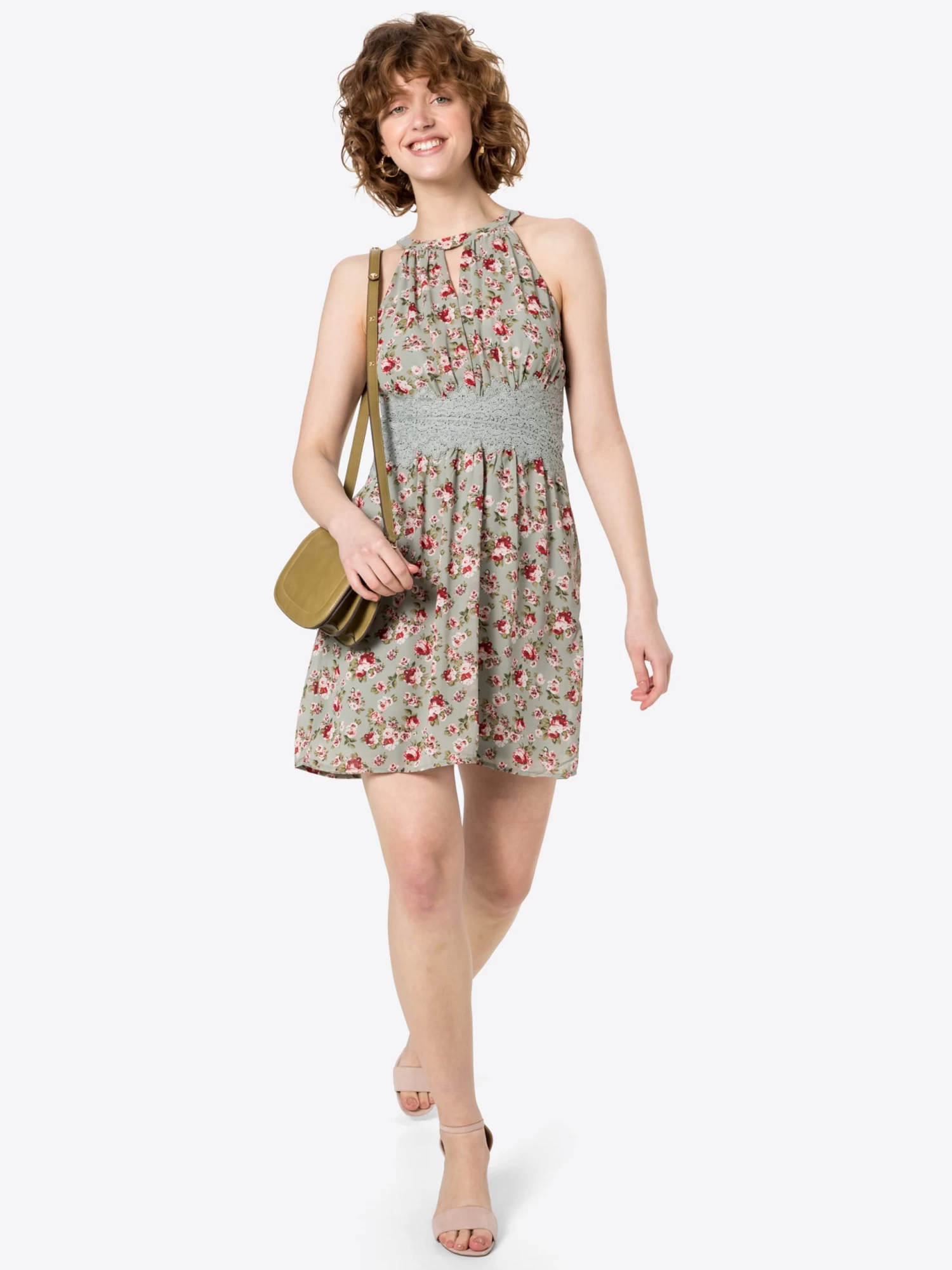 Vila Cocktailjurken Cocktailjurk Dames Olijfgroen / Mintgroen 6 Vila Cocktailjurken Cocktailjurk Dames Olijfgroen / Mintgroen - Afbeelding 4