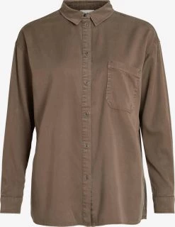 Vila Overhemden Blouse Bista Dames Olijfgroen