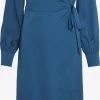 Vila Midi Jurken Jurk Omi Dames Blauw -Vila 8c83675f4714e1261e41e522aca05e87