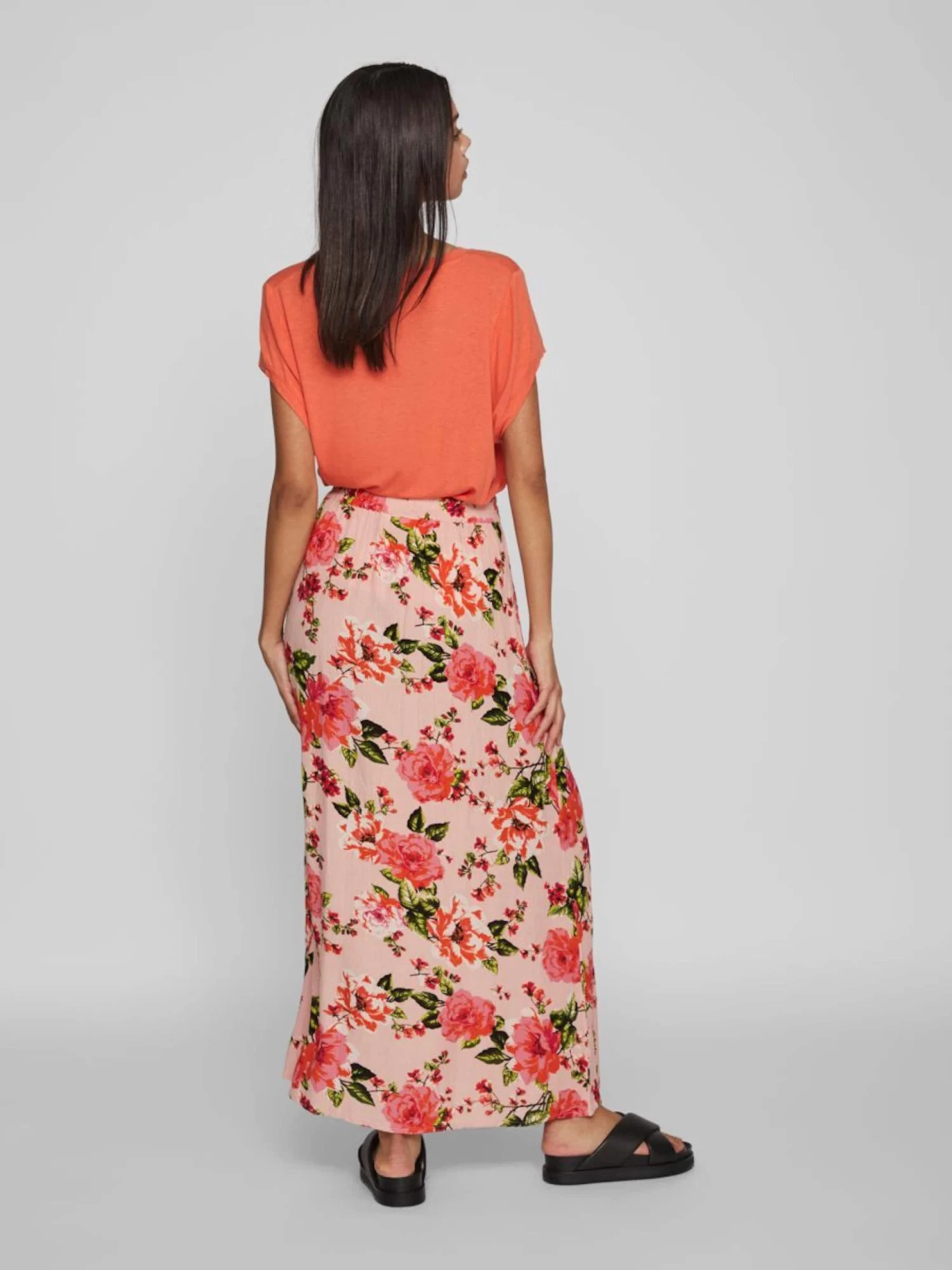 Vila Maxi Rokken Rok Mese Dames Pink 6 Vila Maxi Rokken Rok Mese Dames Pink - Afbeelding 4