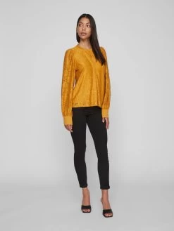 Vila Overhemden Blouse Kril Dames Honing -Vila 8d3a8edd8ae322754f65e5131847d14c