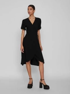 Vila Mini Jurken Jurk Dames Zwart -Vila 8d97a7d64d0a8e8da97d9b983438ba66