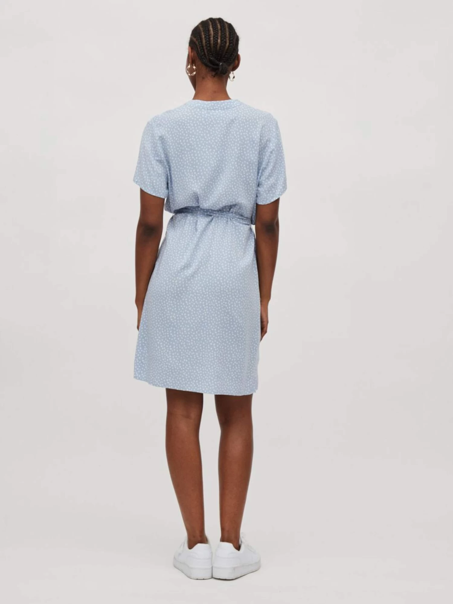 Vila Blousejurken Blousejurk Dames Lichtblauw 6 Vila Blousejurken Blousejurk Dames Lichtblauw - Afbeelding 4