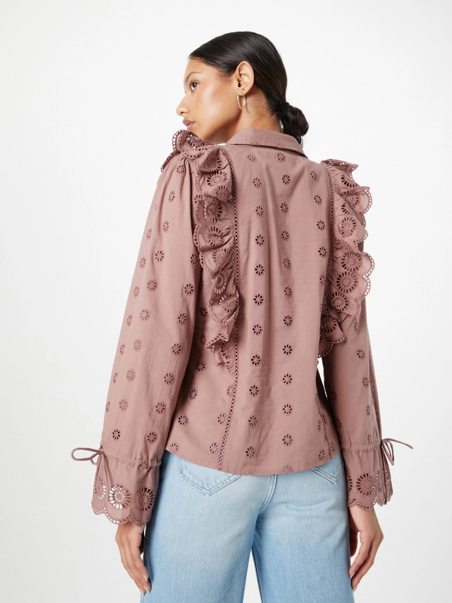 Overhemden Blouse HOLLA Dames Mauve 6 Overhemden Blouse HOLLA Dames Mauve - Afbeelding 4