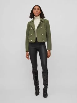 Vila Tussenjassen Tussenjas Dames Olijfgroen -Vila 8ea1f4997f3418d7b25e9229064b4a3b