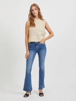 Vila Bootcut Flared Jeans Ekko Dames Blauw -Vila 8ec17e588e3a9d0aadbf045f34349865