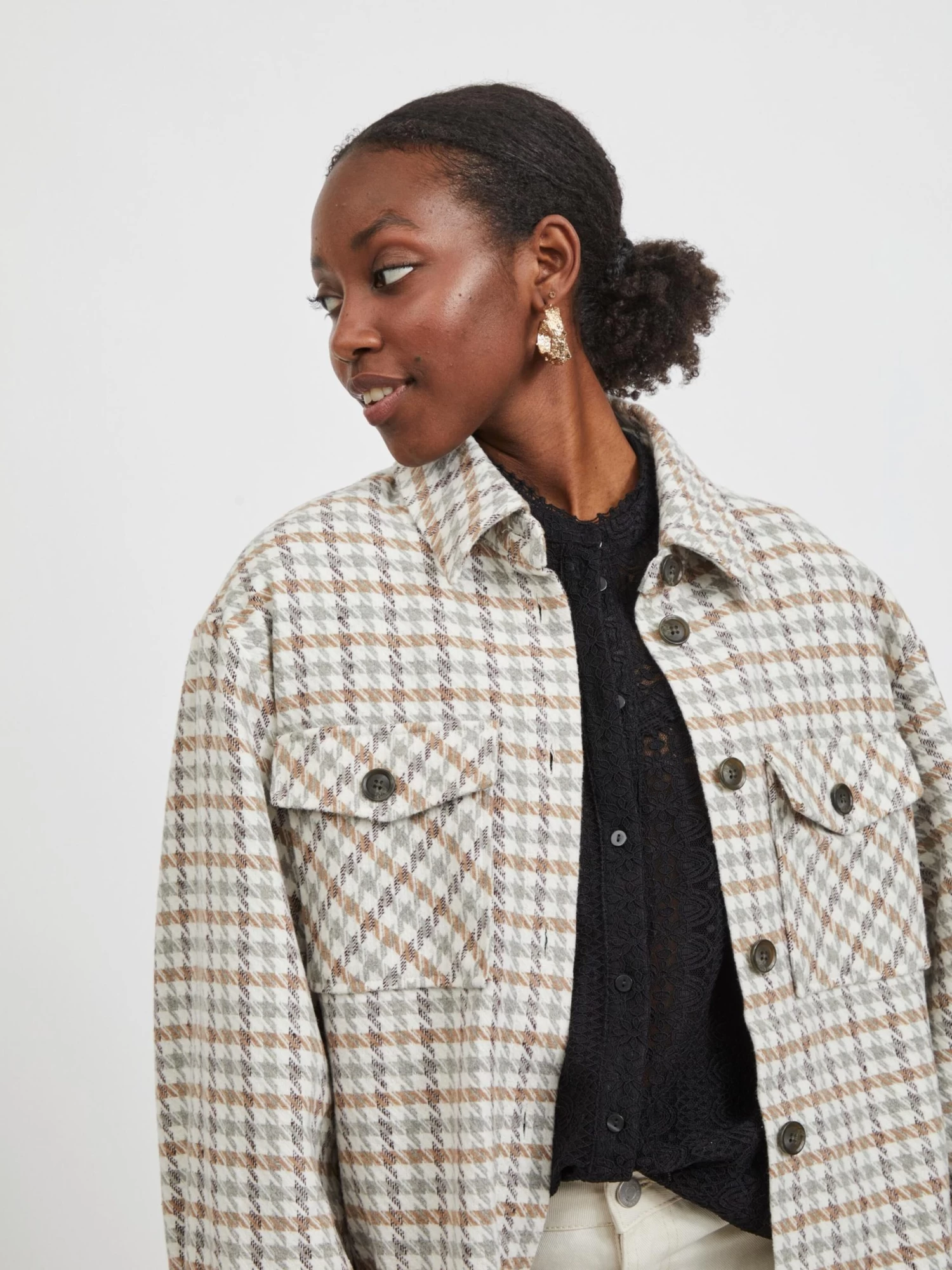 Vila Tussenjassen Tussenjas Indiana Dames Crème / Chamois 6 Vila Tussenjassen Tussenjas Indiana Dames Crème / Chamois - Afbeelding 4