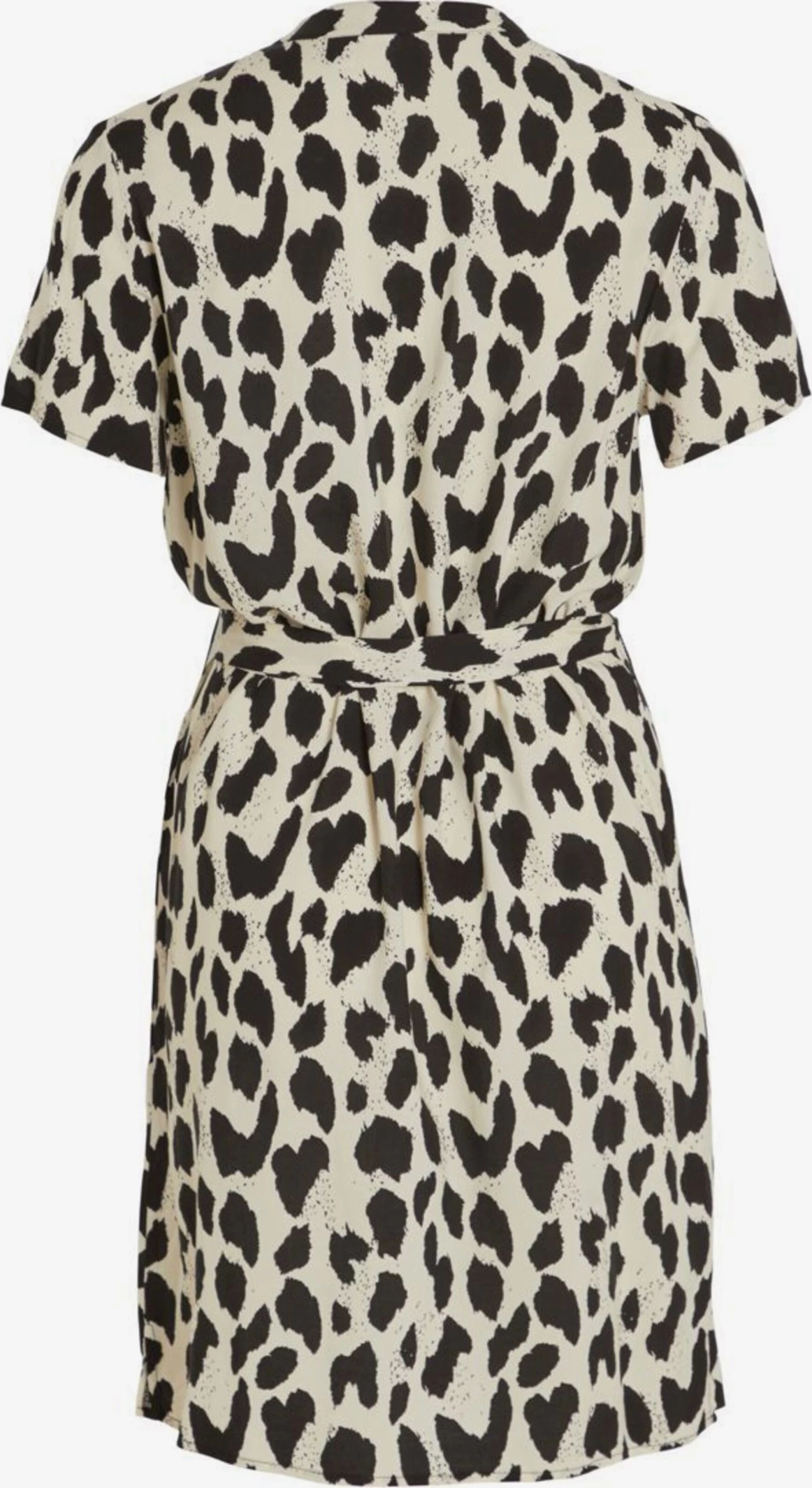 Vila Blousejurken Blousejurk Dames Beige / Zwart 4 Vila Blousejurken Blousejurk Dames Beige / Zwart - Afbeelding 2