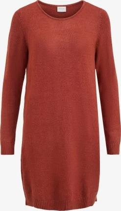 Vila Gebreide Jurken Gebreide Jurk Ril Dames Roestrood