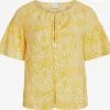 Vila Blouses Met Korte Mouw Blouse Limia Eva Dames Donkergeel