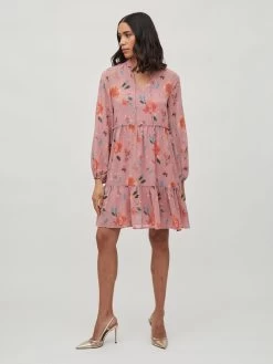 Vila Blousejurken Blousejurk Dames Rosa -Vila 90bcc24bc15038e91cc7733f43ec2d51