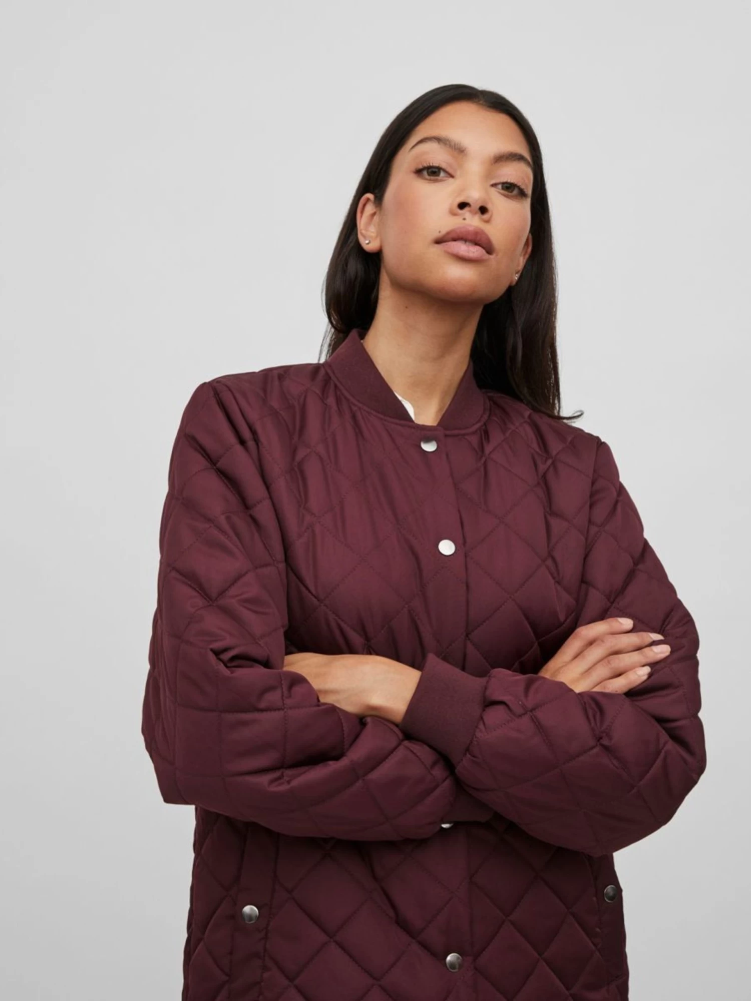 Vila Tussenjassen Tussenjas Dames Wijnrood 10 Vila Tussenjassen Tussenjas Dames Wijnrood - Afbeelding 8