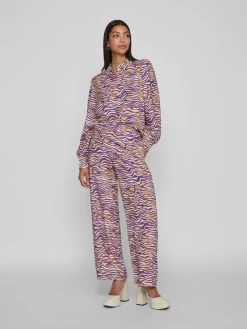 Vila Overhemden Blouse Dames Donkerlila / Oranje 12 Vila Overhemden Blouse Dames Donkerlila / Oranje -Vila 91ee4daa5c52b2baebee6cb8cb04fe50