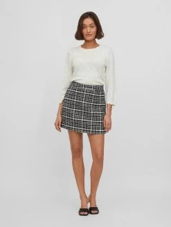 Vila Mini Rokken Rok Clema Dames Zwart -Vila 92b1171fa97903422f63cdb6e27f0177