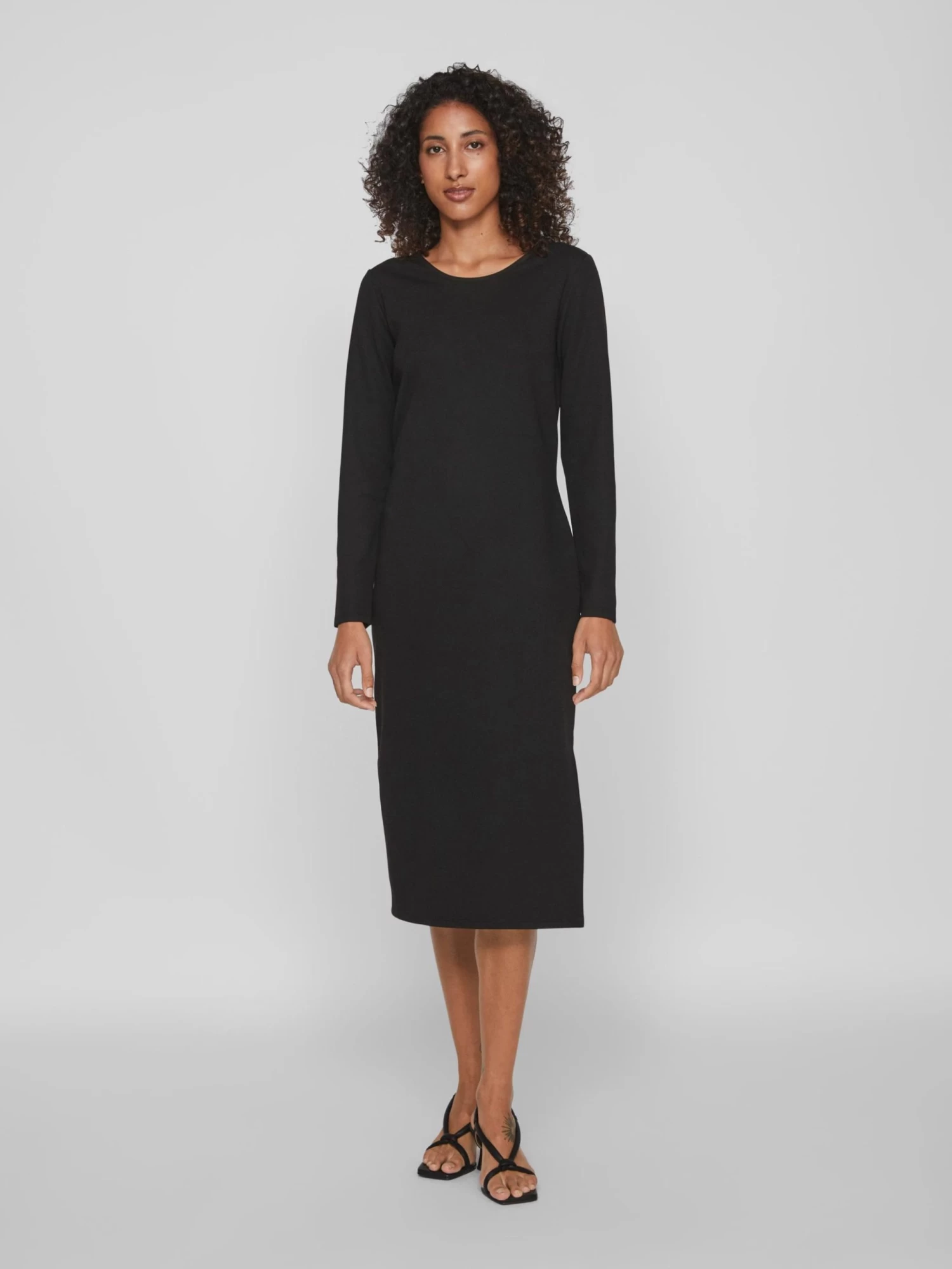 Vila Jerseyjurken Jurk ARMERONE Dames Zwart 7 Vila Jerseyjurken Jurk ARMERONE Dames Zwart - Afbeelding 5