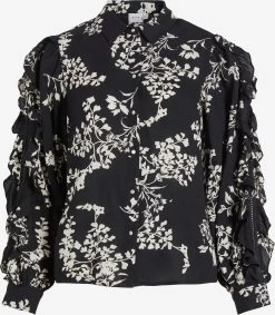 Vila Overhemden Blouse Dianna Dames Zwart