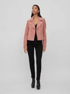 Vila Leren Jassen Tussenjas SUKKI Dames Oudroze -Vila 94994383f0dde2f37870ea69bc64f944