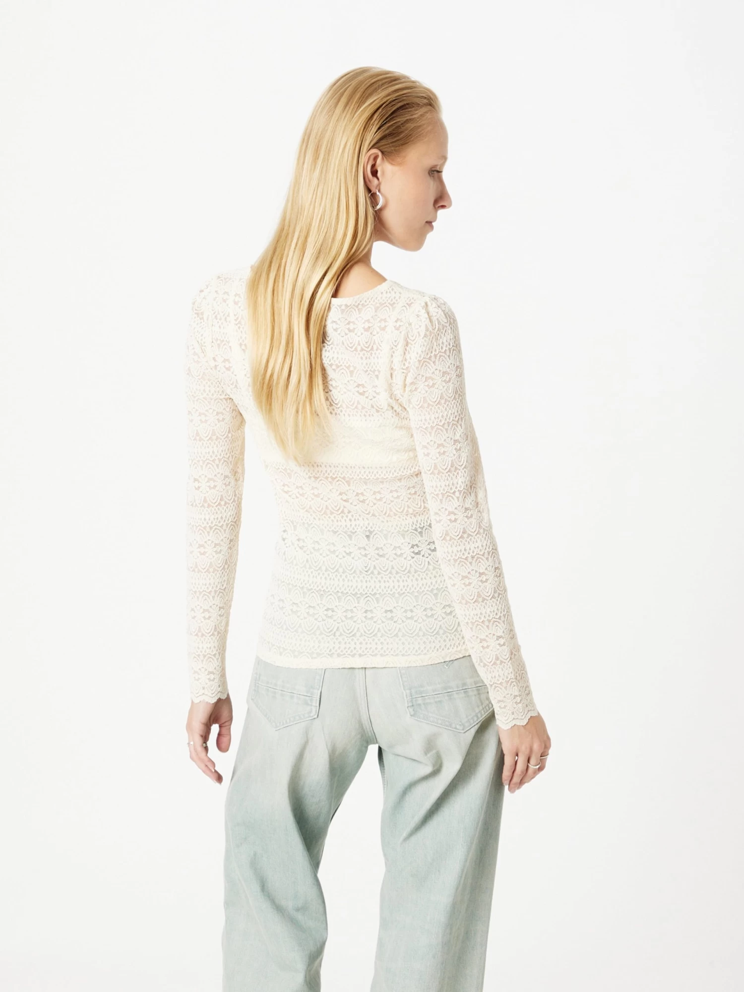 Vila Longsleeves Shirt Chikka Dames Ecru 6 Vila Longsleeves Shirt Chikka Dames Ecru - Afbeelding 4