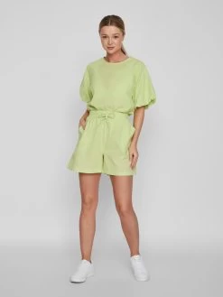 Vila Blouses Met Korte Mouw Blouse Miro Dames Appel -Vila 9624e2e2cf83cf90c2295cd574e8755a