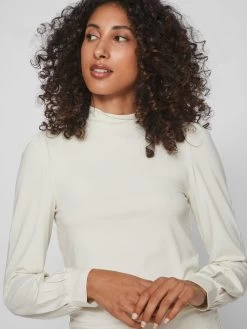 Vila Longsleeves Shirt Dames Wit -Vila 96aec787ff8326017a09dfb3e6fb02e8