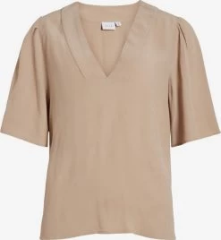 Vila T-shirts Shirt Dames Bruin