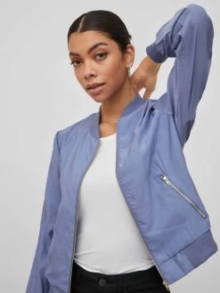 Vila Tussenjassen Tussenjas Dames Smoky Blue -Vila 97e82a3215355e80ed3304b08bb4849b