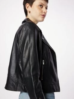 Vila Leren Jassen Tussenjas Feli Dames Zwart -Vila 97fb8e2c5d82e9e678cf1e8fdfe31d7c