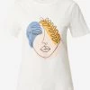 Vila T-shirts Shirt VULKAN Dames Wit