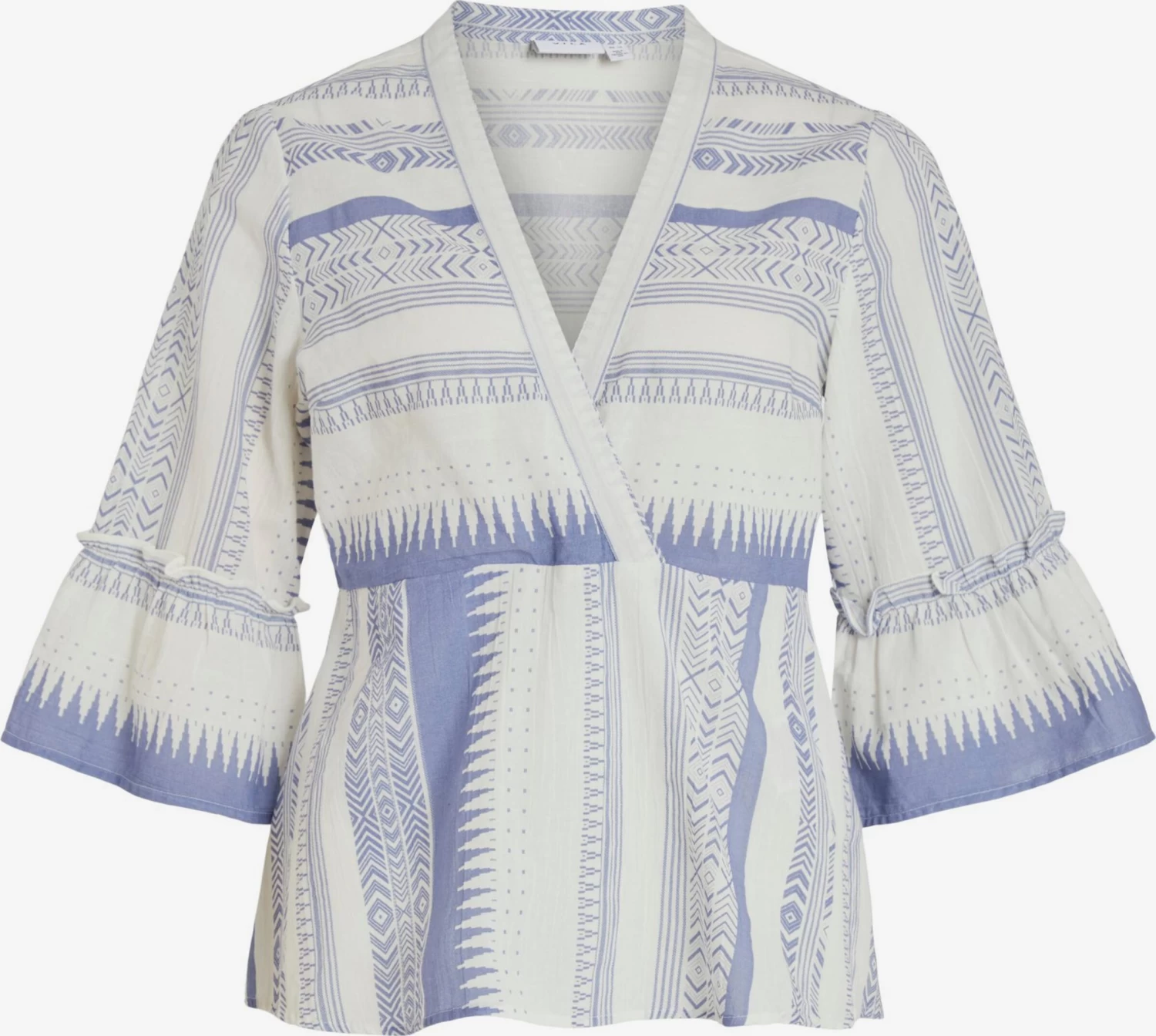 Vila Blouses Met Korte Mouw Blouse Dames Marine / Wit 3 Vila Blouses Met Korte Mouw Blouse Dames Marine / Wit