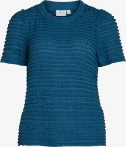 Vila T-shirts Shirt Dames Blauw