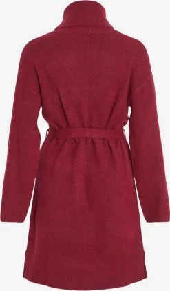 Vila Gebreide Jurken Gebreide Jurk Dames Rood Gemêleerd -Vila 9a1aaa5c1b6d4d07aa5c7cd54d95780d