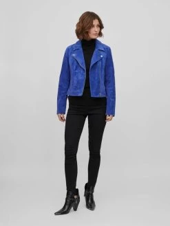 Vila Leren Jassen Tussenjas Dames Blauw 13 Vila Leren Jassen Tussenjas Dames Blauw -Vila 9a5239ce2a9dbdd01dd4b0715b172192