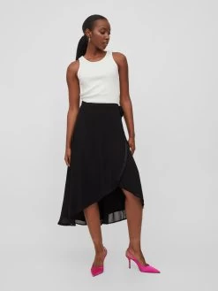 Vila Midi Rokken Rok Karolina Dames Zwart 12 Vila Midi Rokken Rok Karolina Dames Zwart -Vila 9a906466903fbf9a949c034c799035a2