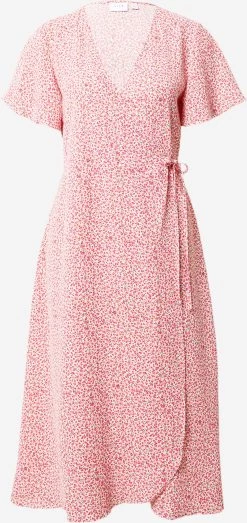 Vila Midi Jurken Jurk LOVIE Dames Rood