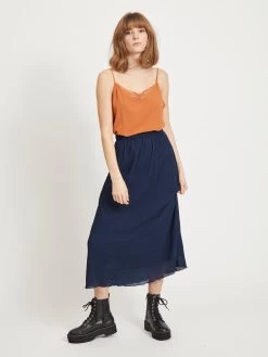 Vila Kanten Tops Top Mero Dames Oranje -Vila 9afa48dfd72d0363860bd02547a7624c