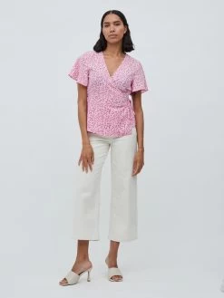 Vila Blouses Met Korte Mouw Blouse Lovie Dames Rosa -Vila 9bf33715a488f8da1b516ae66806a14b