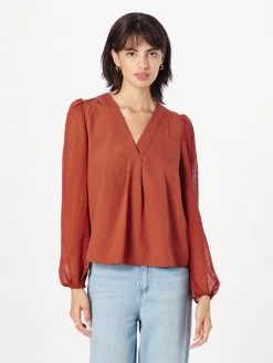 Vila Blouseshirts Blouse NICO Dames Cognac -Vila 9bf98992cd977d0462e820787bd3870c