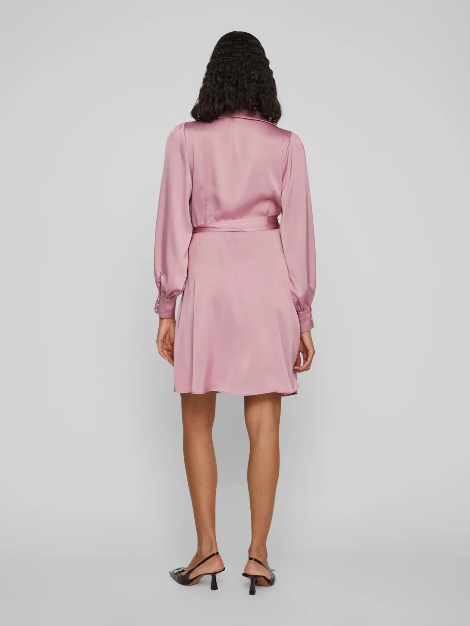 Vila Mini Jurken Jurk Dames Roze 6 Vila Mini Jurken Jurk Dames Roze - Afbeelding 4