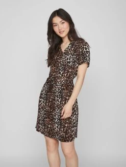 Vila Blousejurken Blousejurk Dames Bruin / Lichtbruin / Lichtgrijs 11 Vila Blousejurken Blousejurk Dames Bruin / Lichtbruin / Lichtgrijs -Vila 9d4f7bf7cb6b926b2a06c2f234e7db7d