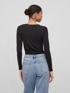 Vila Longsleeves Shirt DAISY Dames Zwart -Vila 9db8f213435b8ec96a7a7064cc16576e