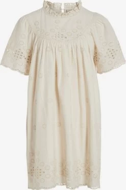Vila Mini Jurken Jurk Dames Beige