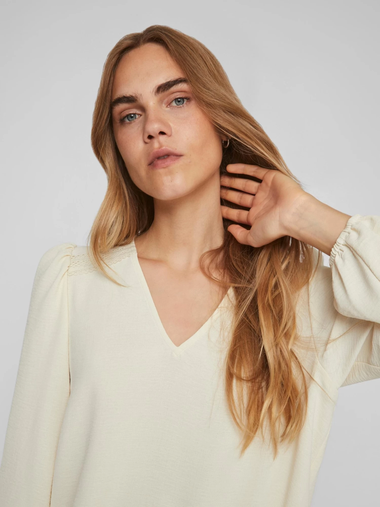 Vila Kanten Blouses Medium Support Blouse SURASHIL Dames Beige 9 Vila Kanten Blouses Medium Support Blouse SURASHIL Dames Beige - Afbeelding 7