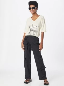 Vila T-shirts Shirt Dames Beige -Vila 9e64120a5788d40c359b736a87414241