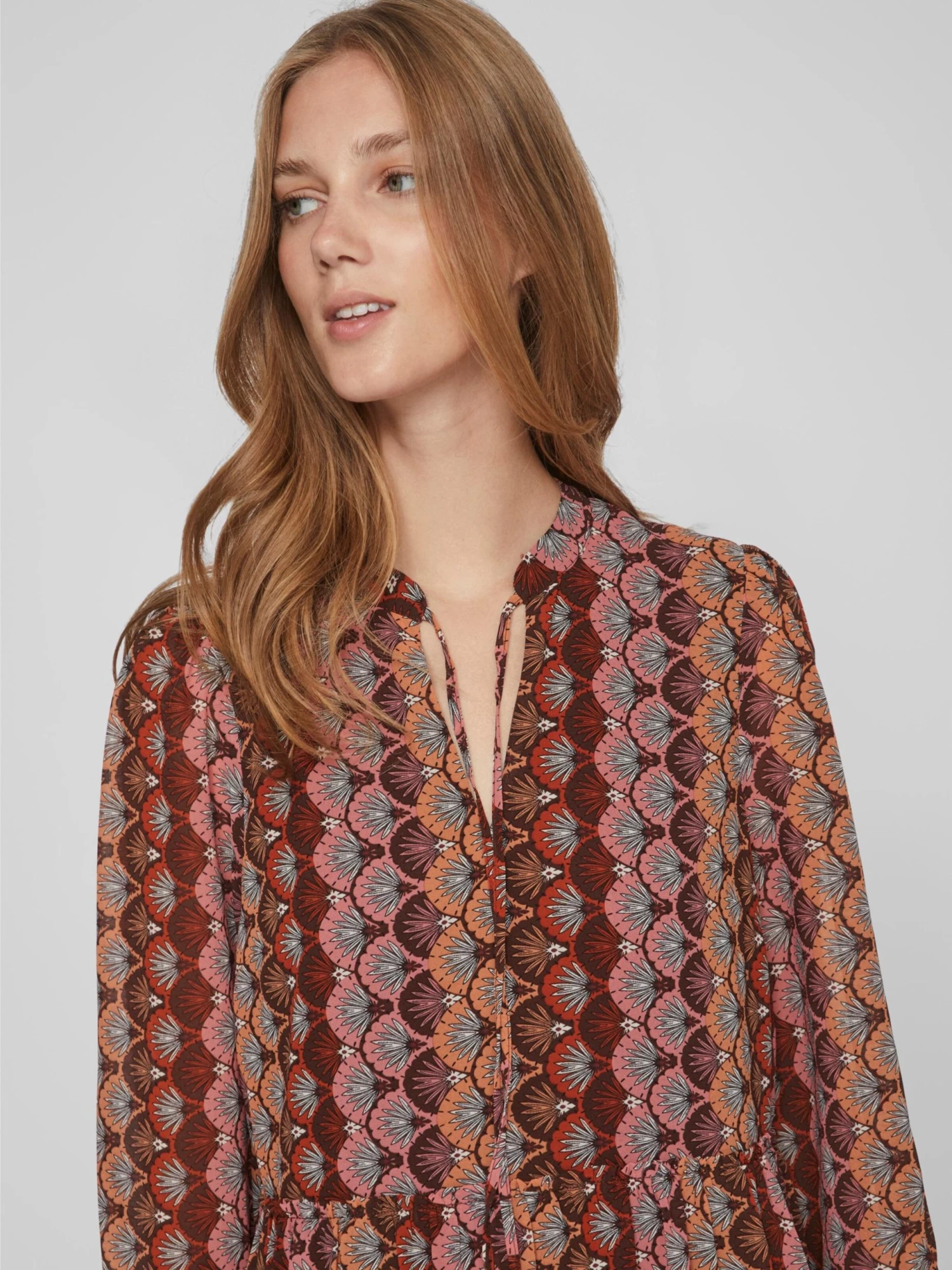 Vila Mini Jurken Jurk Josefina Dames Rood / Wijnrood 8 Vila Mini Jurken Jurk Josefina Dames Rood / Wijnrood - Afbeelding 6