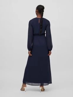 Vila Avondjurken Avondjurk Milina Dames Nachtblauw -Vila 9fd66098f9a71558d94bac7ad1c2b638