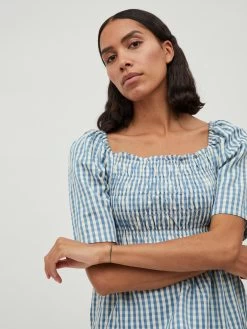 Vila Blouses Met Korte Mouw Blouse BEA Dames Blauw 12 Vila Blouses Met Korte Mouw Blouse BEA Dames Blauw -Vila 9fee6ea5854aa6417c1505cddb03dae8